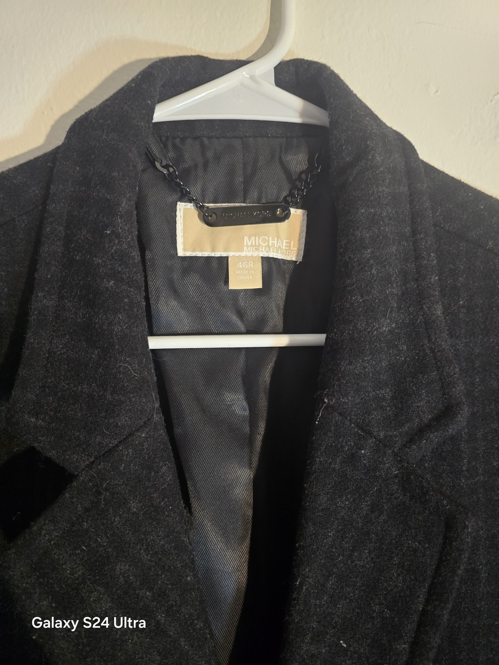 MICHAEL Michael Kors Men's Black Pea Coat